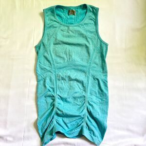 Athleta Fastest Track Muscle Tank Top Blue Workout Gym Yoga Hiking Size XS